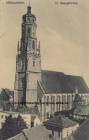 Ansichtskarte: Nördlingen - St. Georgskirche Rollwagen 1918 München  ...
