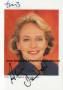 Autogramm: Anna Doubek * 1947 Radevormwald (Rade) Anna Schmale - RTL : Nachtjournal - Das Magazin : Fernsehen fr Frauen - TM 3  ...