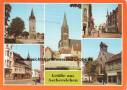Ansichtskarte: Aschersleben - 1983 Johannesturm - Stephaniekirche St.-Stephani-Kirche - Tie - Am Markt - DDR nach Gera - Sachsen-Anhalt  ...
