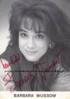 Autogramm: Barbara Wussow * 28.3.1961 M�nchen - ZDF : 1985-1989 : Die Schwarzwaldklinik - ZDF-Traumschiff  ...