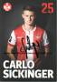Autogramm: Carlo Sickinger * 29.7.1997 Karlsruhe - 1. FC Kaiserslautern - 1. FCK  ...