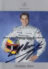Autogramm: Christijan Albers * 16.4.1979 Eindhoven Niederlande - Mercedes-Benz - DTM 2001 - Platz 14 - Automobilsport  ...