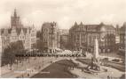 Ansichtskarte: Danzig - Holzmarkt mit Kriegerdenkmal 1934 Untermann - Gustav Pietsch - Lange - Gdansk Targ Drzewny  - Wuppertal  ...