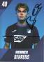Autogramm: Hennes Behrens * 19.01.2005 Frankfurt am Main - TSG 1899 Hoffenheim  ...