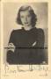 Autogramm: Kirsten Heiberg * 25.04.1907 Krager, Norwegen  2.3.1976 Oslo (1938 : Napoleon ist an allem schuld / 1940 : Falschmnzer / 1943 : Titanic)  ...