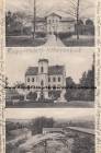 Ansichtskarte: Ruppersdorf/O.L. - Rittergut Ober-Ruppersdorf - Schloss Oberruppersdorf von Nostitz - von Mayer - Forsthaus mit zwei Blutbuchen - Heinrich Schmorrde Herrnhut - C. A. D�ring - 1914 Bahnpost nach Markgrafpieske Irma Lezius - Oberlausitz - L�bau - Bautzen - K�nigreich Sachsen - heute im Landkreis G�rlitz   ...