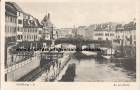 Ansichtskarte: Straburg i. E. - Bei den Mhlen - Strasbourg - Eckbolsheim Unterelsass - Bayer. Fuartl. Batl. 217 Bataillonsarzt Feldpost 1915 Ansbach Bayern  ...