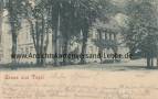 Ansichtskarte: Tegel - Adelheidallee 19 - Berlin Tegel - Schloss - Humboldt-Schloss - E. Passow - Kreis Niederbarnim - Bezirk Reinickendorf - 1906 nach Tornitz Barby Herm - von Heinz - Provinz Brandenburg  ...