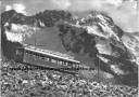 Ansichtskarte: Zermatt - Schnelltriebwagen der Gornergratbahn mit dem Breithorn - 1964 - Mattertal - Matterhorn - Bezirk Visp - Kanton Wallis  ...